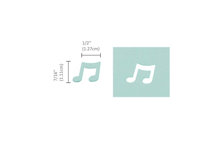 Bira Craft 5/8 inch Music Note Shape Lever Action Craft Punch for Paper Crafting Scrapbooking