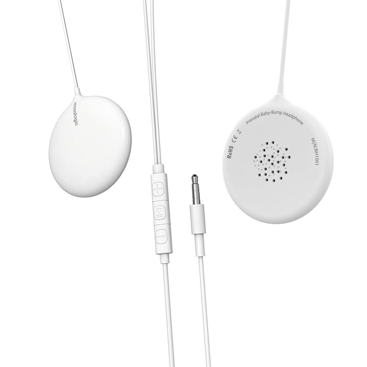 Mosalogic Baby Bump Headphone Pregnancy Headphones Belly Speaker Play Music Voice Story for Baby in The Womb Pregnancy Gift for Mom to Be