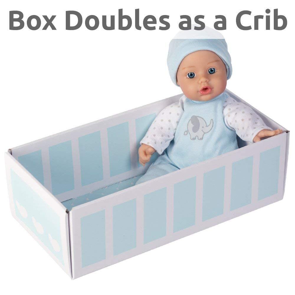 Amazon Exclusive Sweet Babies Collection, 11” Soft and Cuddly Boy Baby Doll | Machine Washable, Birthday Gift For Ages 1+ - Baby Boy Peanut