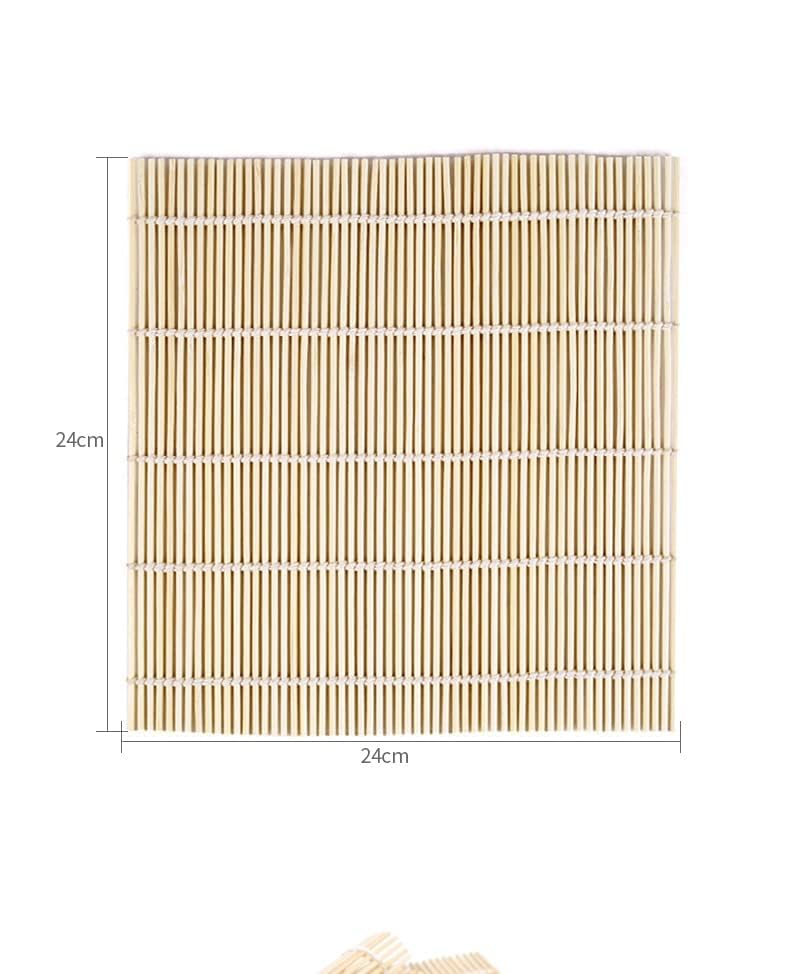 2 Pack Bamboo Sushi Rolling Mat, Sushi roll maker, Sushi bazooka (9.5 x 9.6)…