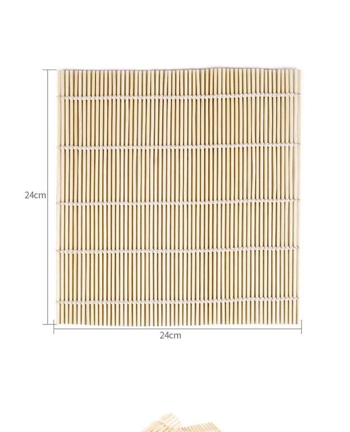 2 Pack Bamboo Sushi Rolling Mat, Sushi roll maker, Sushi bazooka (9.5 x 9.6)…