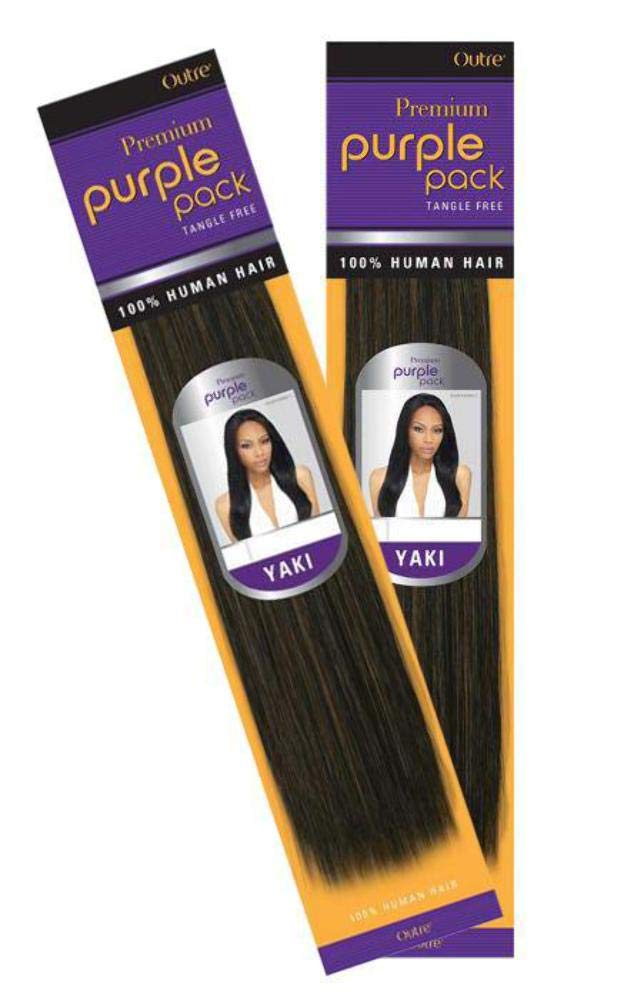Premium Purple Pack 100% Human Hair Weave 4(Medium Brown)/10 inches