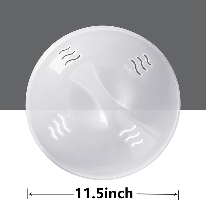Microwave Splatter Cover for Food Large Microwave Plate Food Cover With Easy Grip Handle Anti-Splatter Lid With Enlarge Perforated Steam Vents,11.5 Inch,BPA Free &amp; Dishwasher Safe