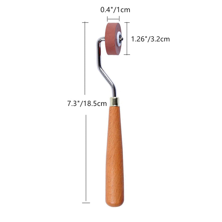 Rubber Brayer Roller for Printmaking, Ideal for Anti Skid Tape Construction Tools, Print,Craft Stamping Brayers for Wallpapers and Scrapbooks (0.4)