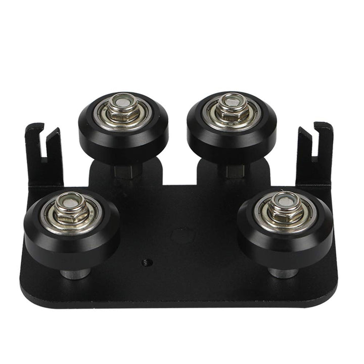 3D Printer Upgrade Extruder Back Support Plate with 4pcs POM Pulley for Ender 3,Ender 3 Pro,CR-10,CR-10S