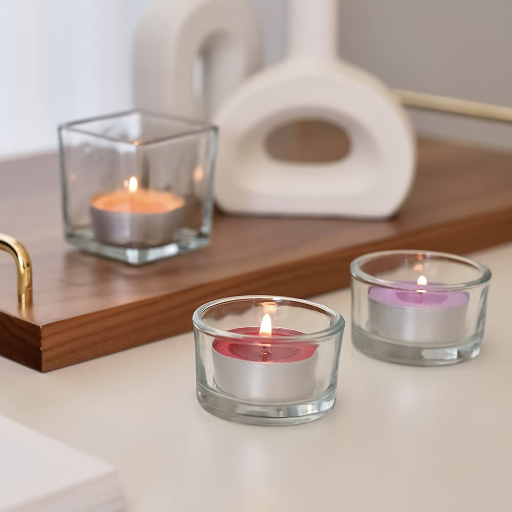 COCODOR Scented Tealight Candles/Open Window / 100 Pack / 4-5 Hour Extended Burn Time/Made in Italy, Cotton Wick, Scented Home Deco, Fragrance, Mother&#39;s day