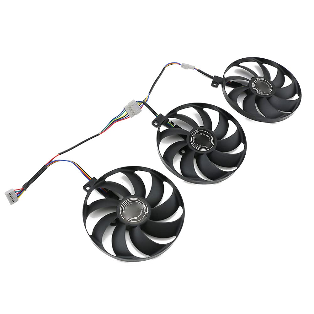 CCVA T129215SU 7Pin GPU Card Cooler Fans for ASUS ROG S