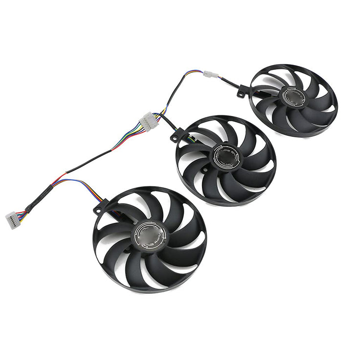 CCVA T129215SU 7Pin GPU Card Cooler Fans for ASUS ROG S