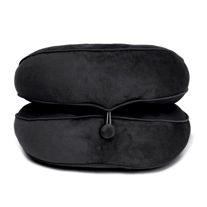 Dual Comfort Cushion Lift Hips Up Seat Cushion,Multifunction Foldable Beautiful Butt Posture Correction,for Hip and Tailbone Pain Office Home Chair and Car Seat Cushion (Black)