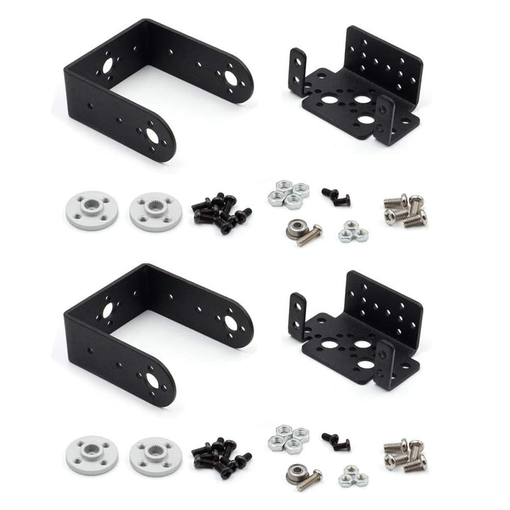 2 Sets Pan Tilt Servo Mount Bracket for MG996R S3003 Steering Gear Robot Car Boat