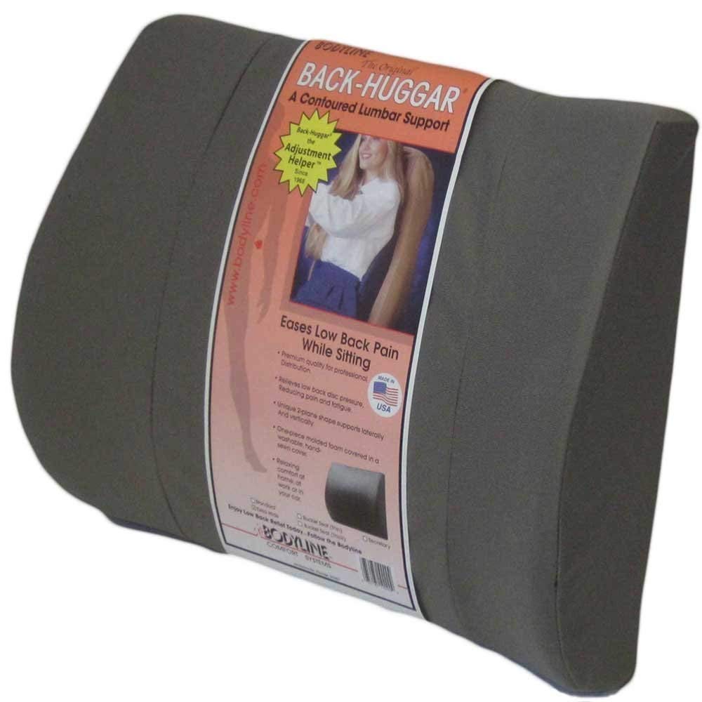 Back-Huggar - Traditonal/Regular Style - The Original Lumbar Cushion - Black