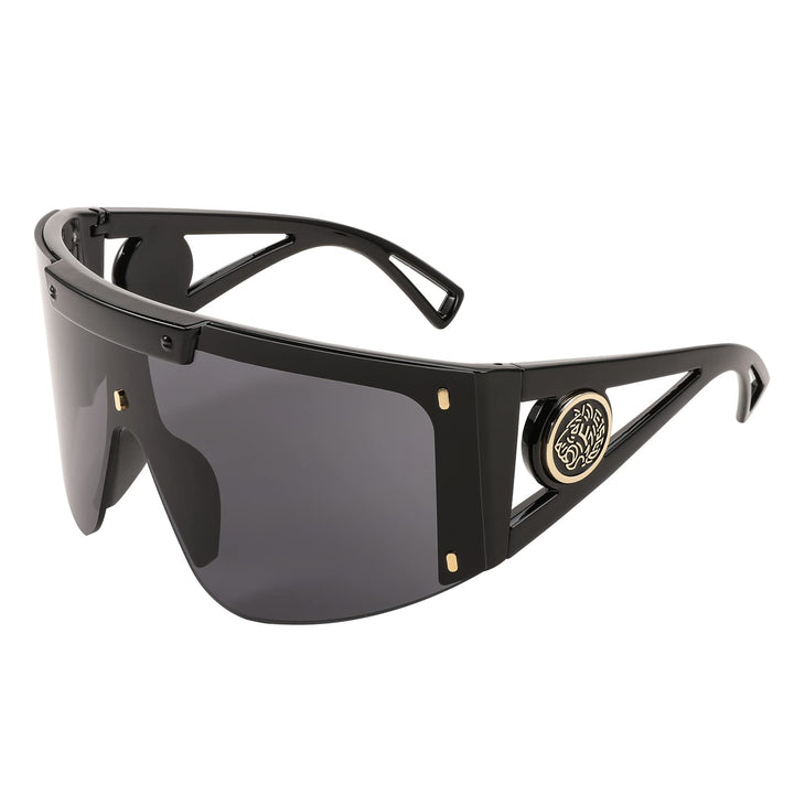 FEISEDY Sunglasses for Women, One Piece Oversized Sungl