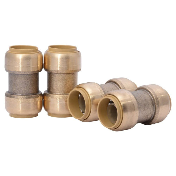 SharkBite 3/4 Inch Coupling, Pack of 4, Push to Connect