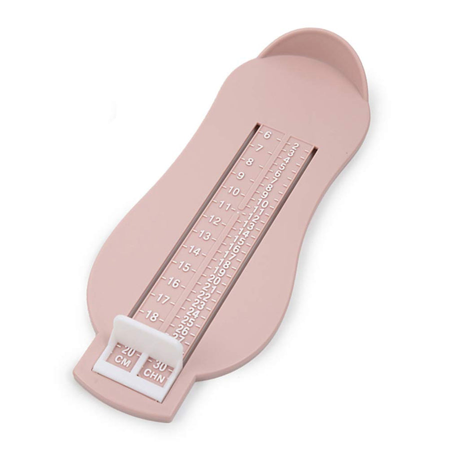 MILISTEN Kids Foot Measurement Device Professional Shoe Sizer Foot Measuring Gauge for Buying Shoes Size Measuring Chart Foot Gauge Plain Pink