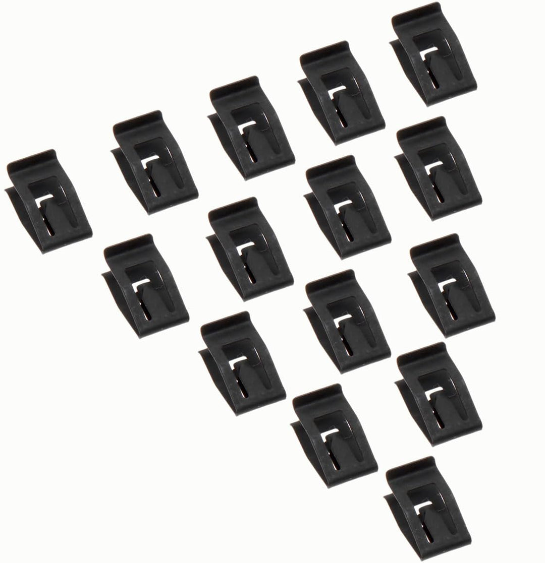 15 Pack Black Retainer Clips Universal Automotive Car Front Console Dash Dashboard Trim Fastener Rivet Clips for Ford Mazda Audi Toyota