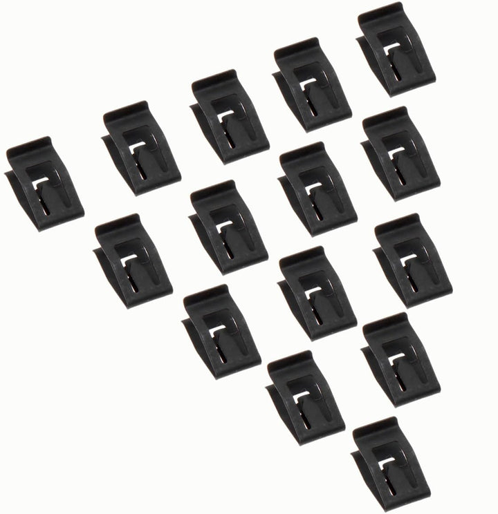 15 Pack Black Retainer Clips Universal Automotive Car Front Console Dash Dashboard Trim Fastener Rivet Clips for Ford Mazda Audi Toyota