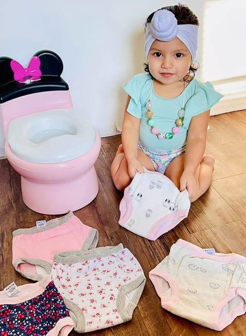 Baby Girls&#39; Padded Potty Training Pants Underwear 6 Pack, 3T