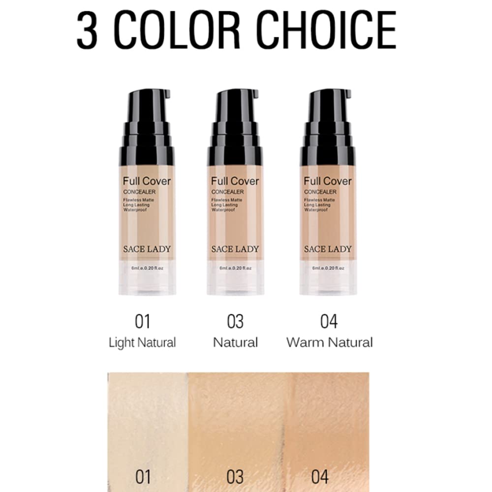 Pro Full Cover Liquid Concealer, Waterproof Smooth Matt