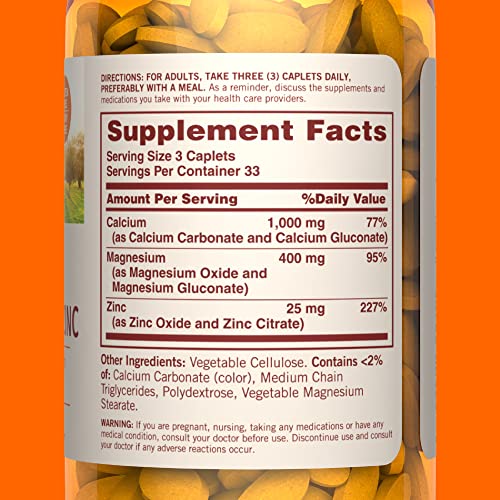 Sundown Calcium Magnesium Zinc, For Immune Support, Sup