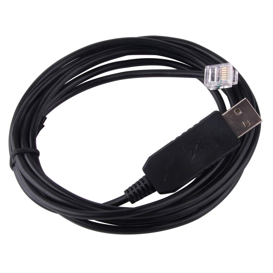Meade LX200 GPS AUTOSTAR II Telescope Control Cable CP2102 Chip PC RS232 Serial RJ12 6P6C Upgrade Console Cable (Length:10feet/300cm)