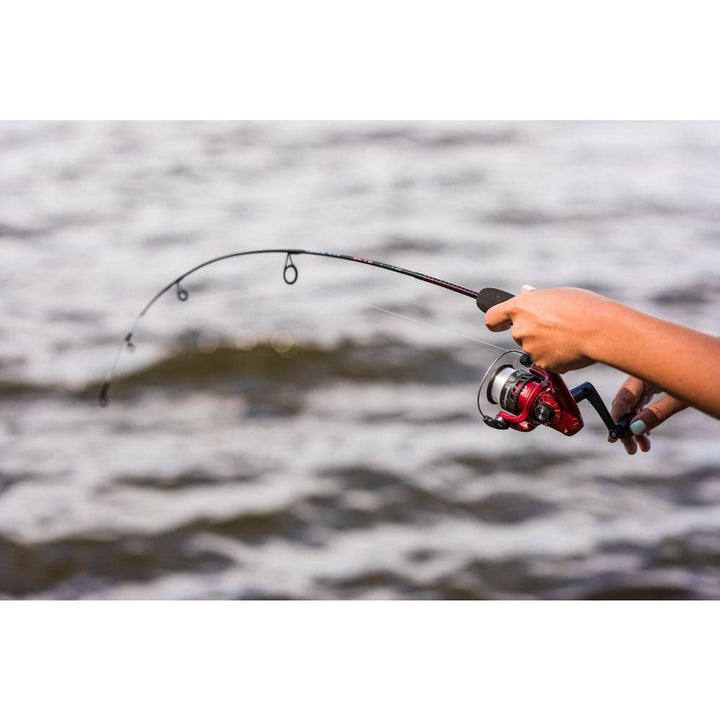 3’ Dock Runner Spinning Fishing Rod and Reel Spinning Combo, Ugly Tech Construction with Clear Tip Design, 3’ 1-Piece Medium Fast Action Rod