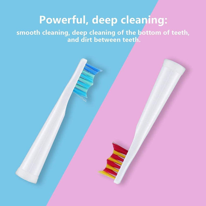 5pc Toothbrush Heads Compatible with Fairywill D7/D8/FW507/508, 551/917/959/D1/D3 (White)
