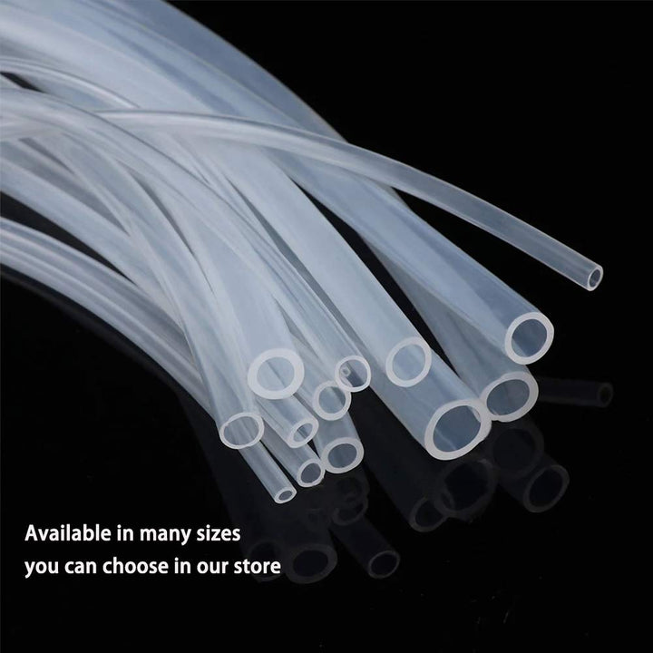 Silicone Tubing 1mm ID x 2mm OD 10 Ft Food Grade Flexible Pure Silicone Rubber Tubing Hose High Temp for Home Brewing Winemaking Pump Transfer