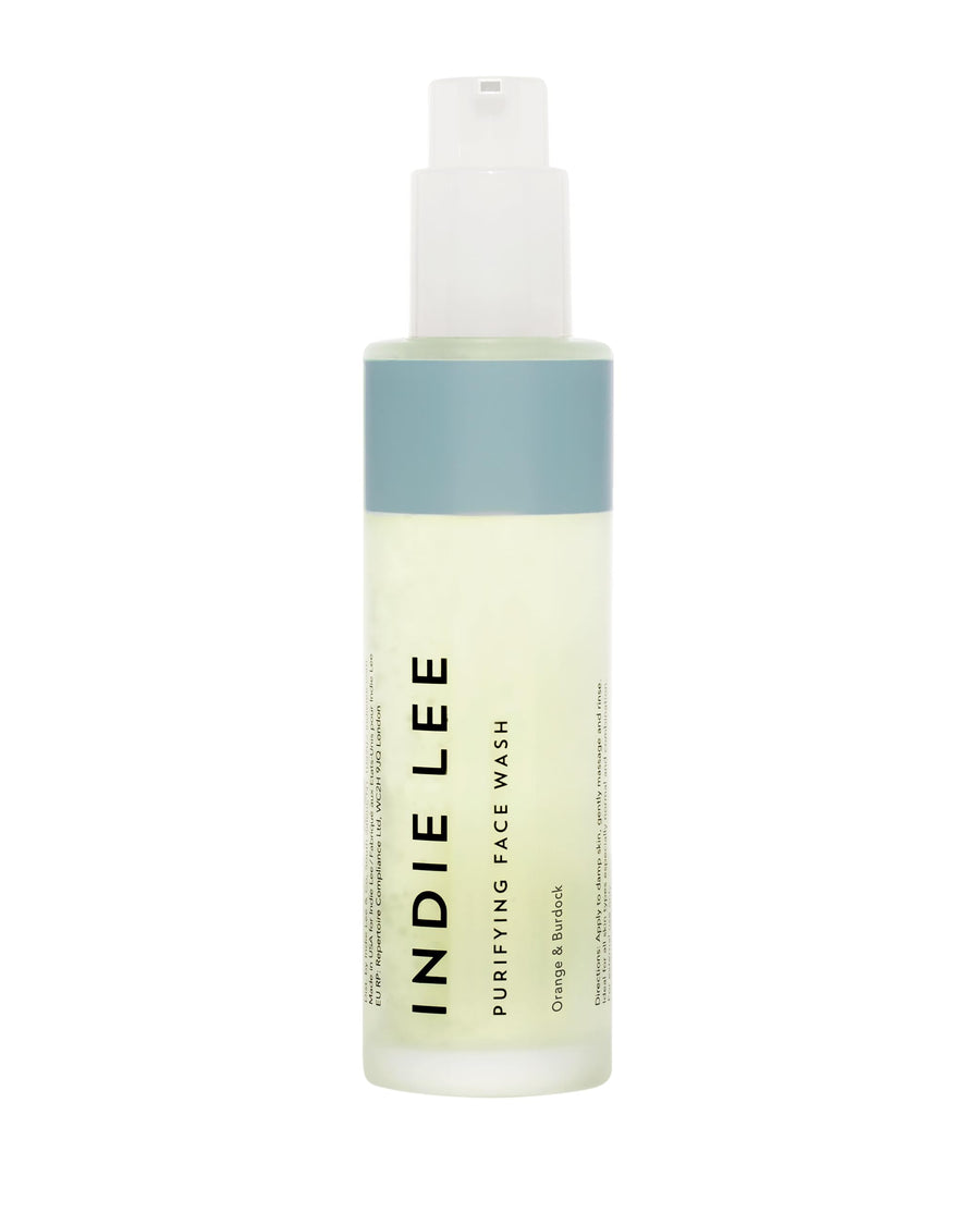 Purifying Face Wash - Hydrating Facial Cleanser + Makeup Remover - With Orange, Lavender, Burdock + Jasmine - Foam Face Wash for All Skin Types (125ml)