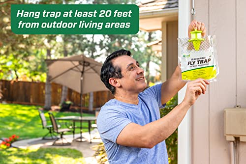 RESCUE! Outdoor Disposable Hanging Fly Trap - 12 Traps