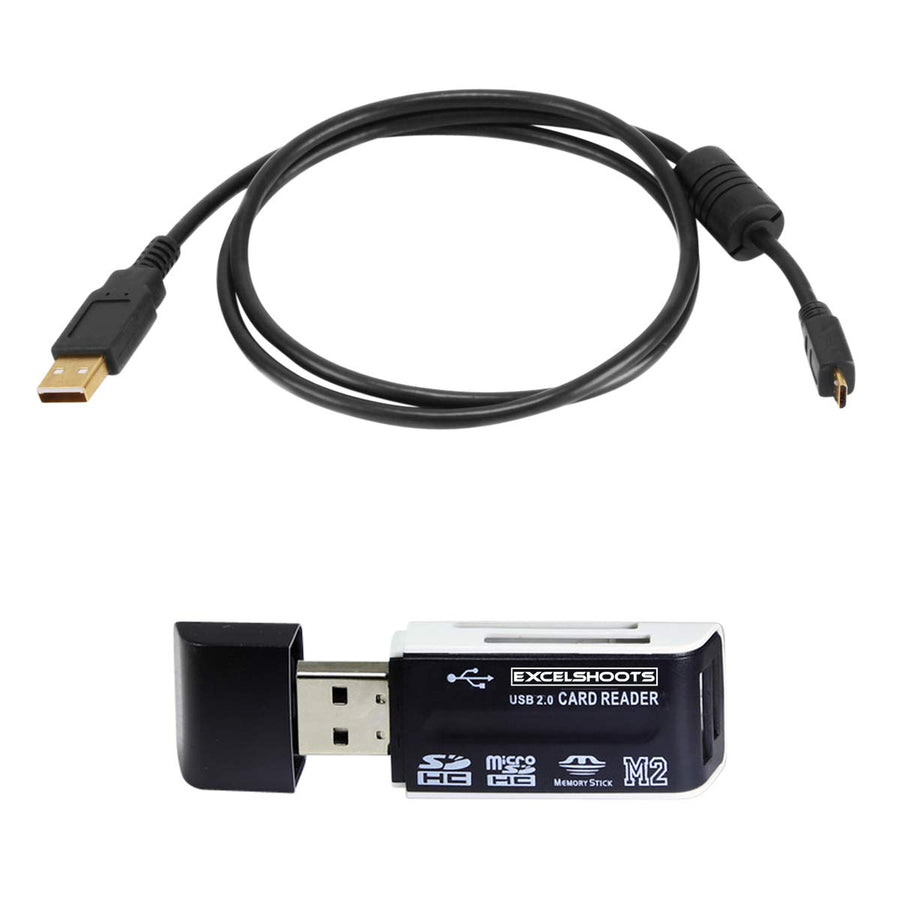 Excelshoots USB Cable for Nikon DSLR D5600 Camera, and 