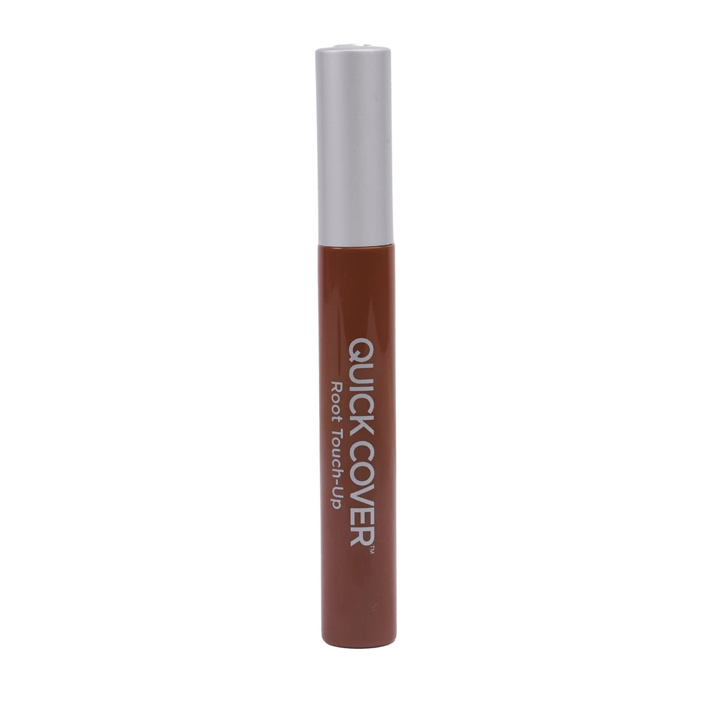 RED by Kiss Quick Cover Root Touch Up Mascara Water-Resistant Temporary Gray Concealer Cover Up Brush for Hair and Beard (Medium Brown)