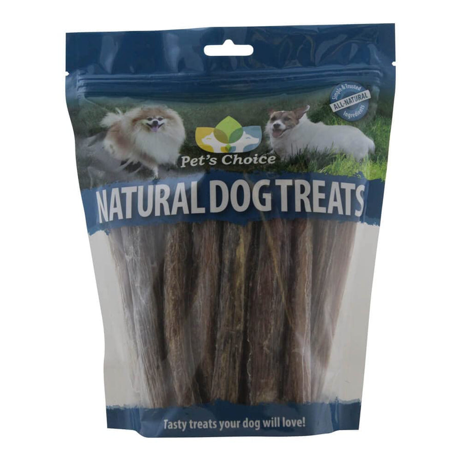 Pet’s Choice Naturals Premium Bully Sticks, Cow Pizzle Chew Treat for Dogs, 6 25 ct