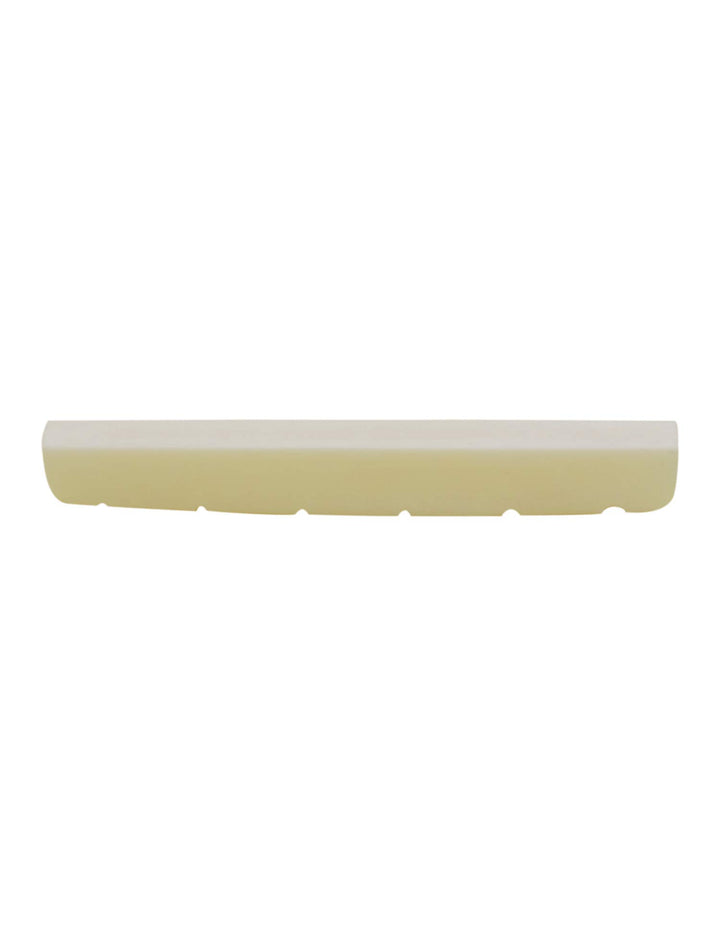 6 String Pre-Slotted Bone Guitar Nut Replacement Compatible with Strat Stratocaster Tele Telecaster Style Guitar White. (Nut: 42 x 6 x 3mm)