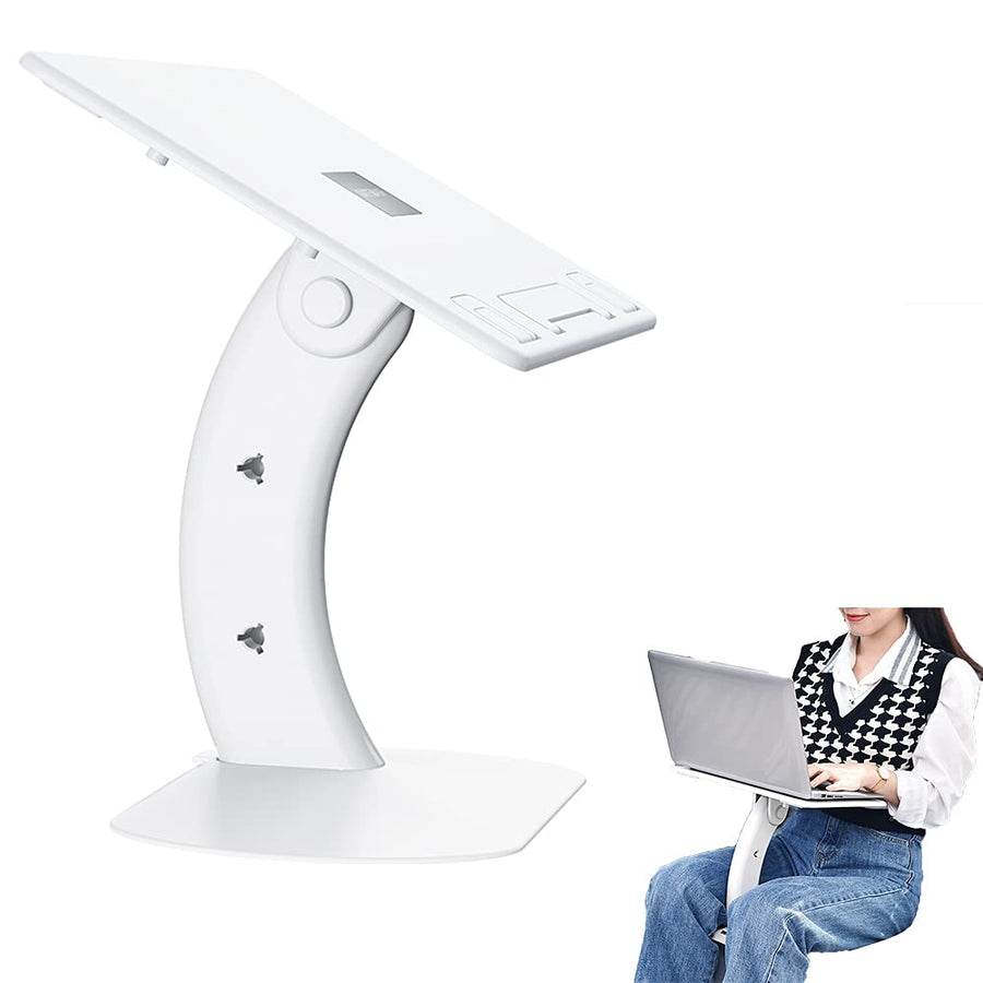 Portable Laptop Stand New Lap Desk for Laptop Adjustable Computer Stand Mount for Bed Sofa Couch Car Seat Floor Foldable Tray Table Pad Ergonomic Notebook Holder Gifts for Fathers Kid Adults