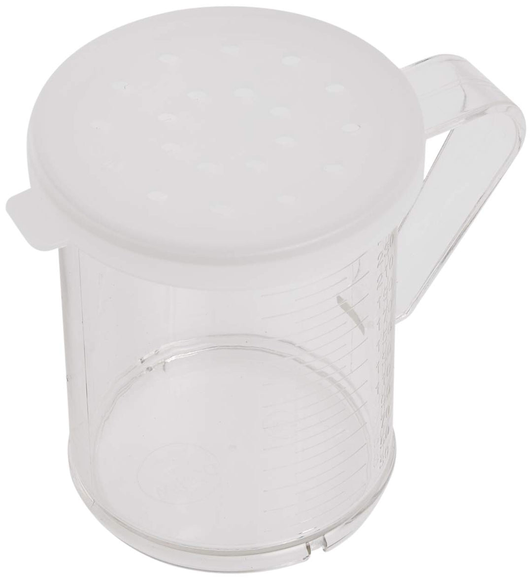 Winware 10-Ounce Polycarbonate Dredge with 3 Snap-on Lids, 1 Count (Pack of 1), Plastic