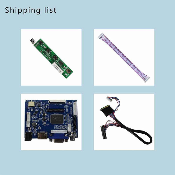 HD-MI VGA 2AV LCD Controller Board Work for 14 15.6&#39;&#39; b140xtn03.1 LP140WH1 BT140XW02 B156XW02 1366x768 LVDS 40Pin WLED Backlight LCD Panel