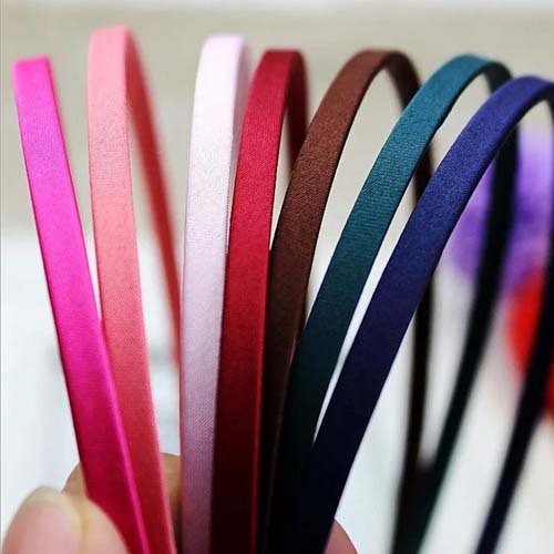 20 Pcs Girls Women Diy Satin Fabric Covered Ribbon Headbands, Mixed Color