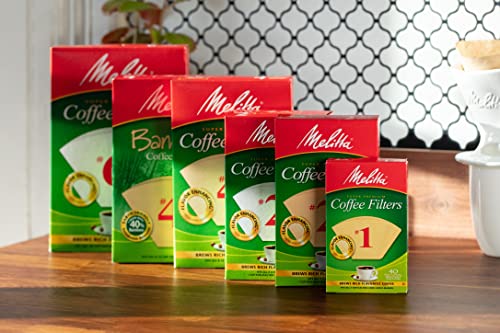 Melitta #4 Cone Coffee Filters, White, 100 Total Filters Count - Packaging May Vary