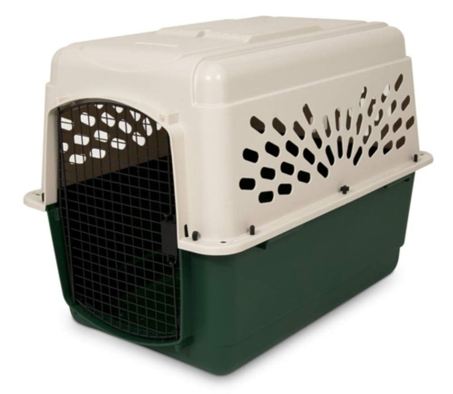 Ruffmaxx Dog Kennel Pet Carrier & Crate 28 (20-30 Lb), Outdoor and Indoor for Large, Medium, and Small Dogs - Made from Durable Recycled Material w/ 360-Degree Ventilation, Made in USA