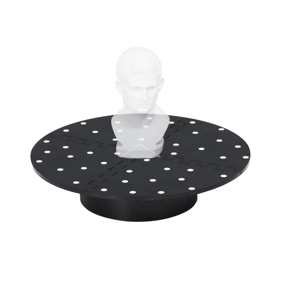 Portable Turntable for All 3D Scanners, Equipped with Marked Top Cover, Easy Scanning of Featureless and Small and Medium Objects