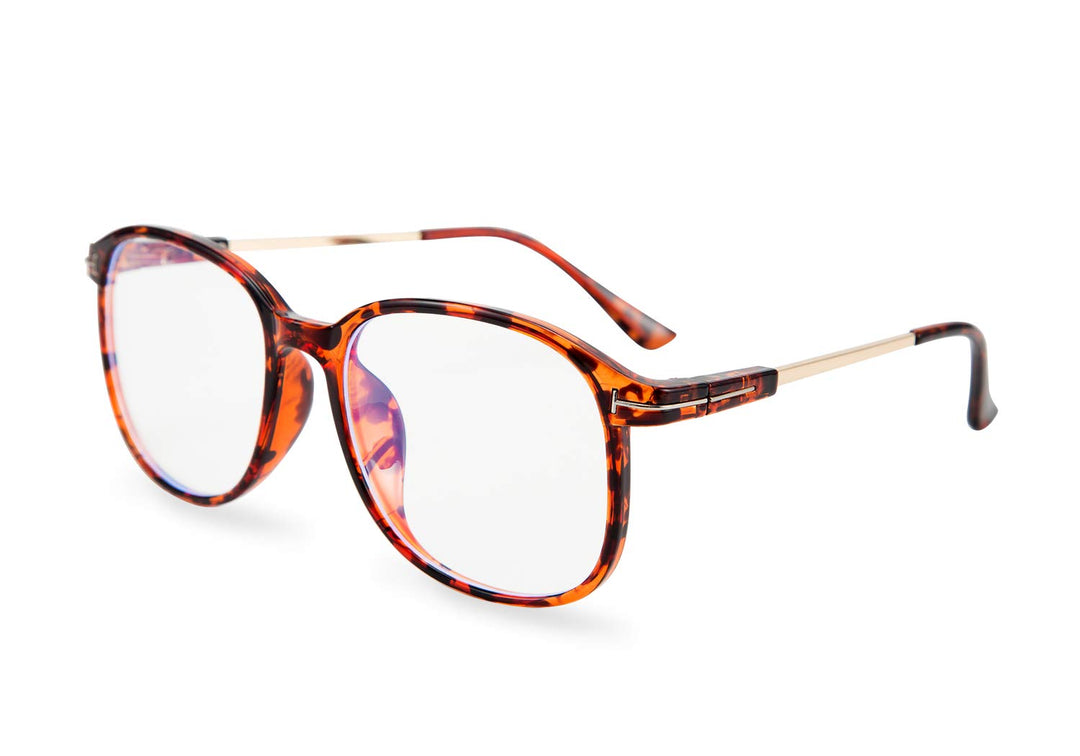 FEISEDY Blue Light Blocking Glasses Square Vintage Eyew