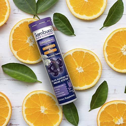 Sambucol Black Elderberry Tablets with Vitamin C &a