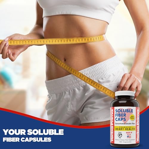 Yerba Prima Soluble Fiber Formula Capsules, 180 Count -
