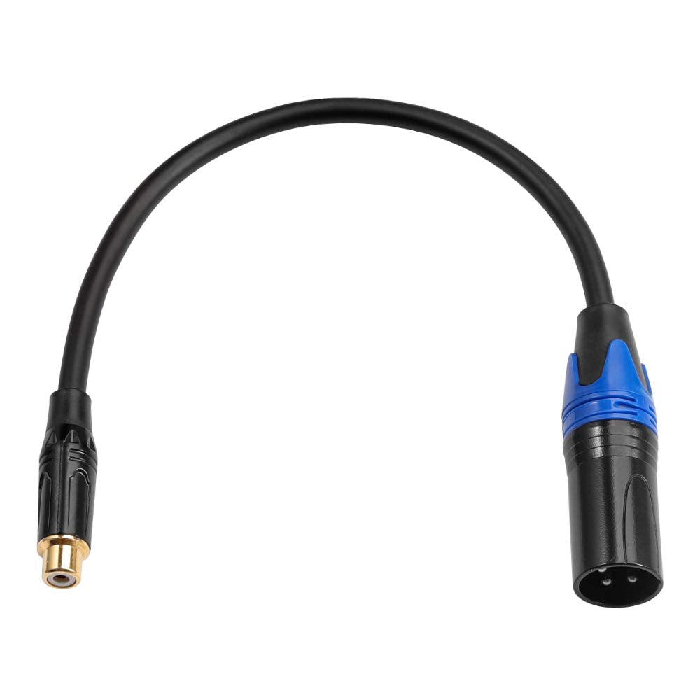 Disino Female RCA to XLR Male Cable,XLR to RCA Converte