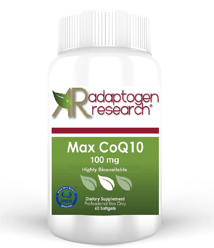 Max CoQ10 100mg | Biologically Active Coenzyme Q10 Kaneka Ubiquinol | Crystal Free High Dose | Readily Absorbed Supplement | 60 Softgels |