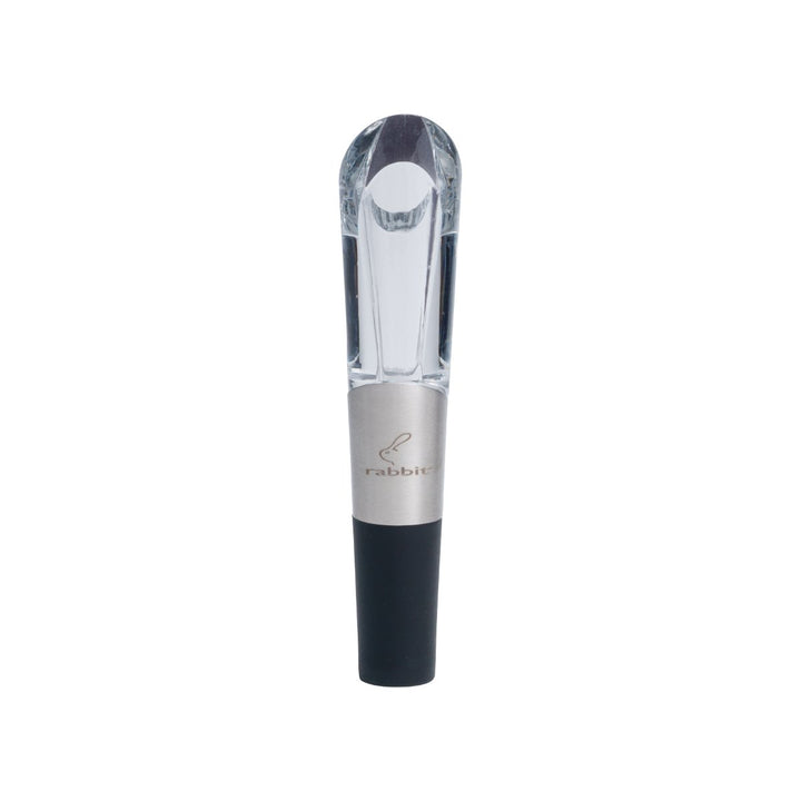 W6127 Wine Aerator and Pourer, 1.1 x 1.1 x 5.2 inches, Clear/Stainless Steel