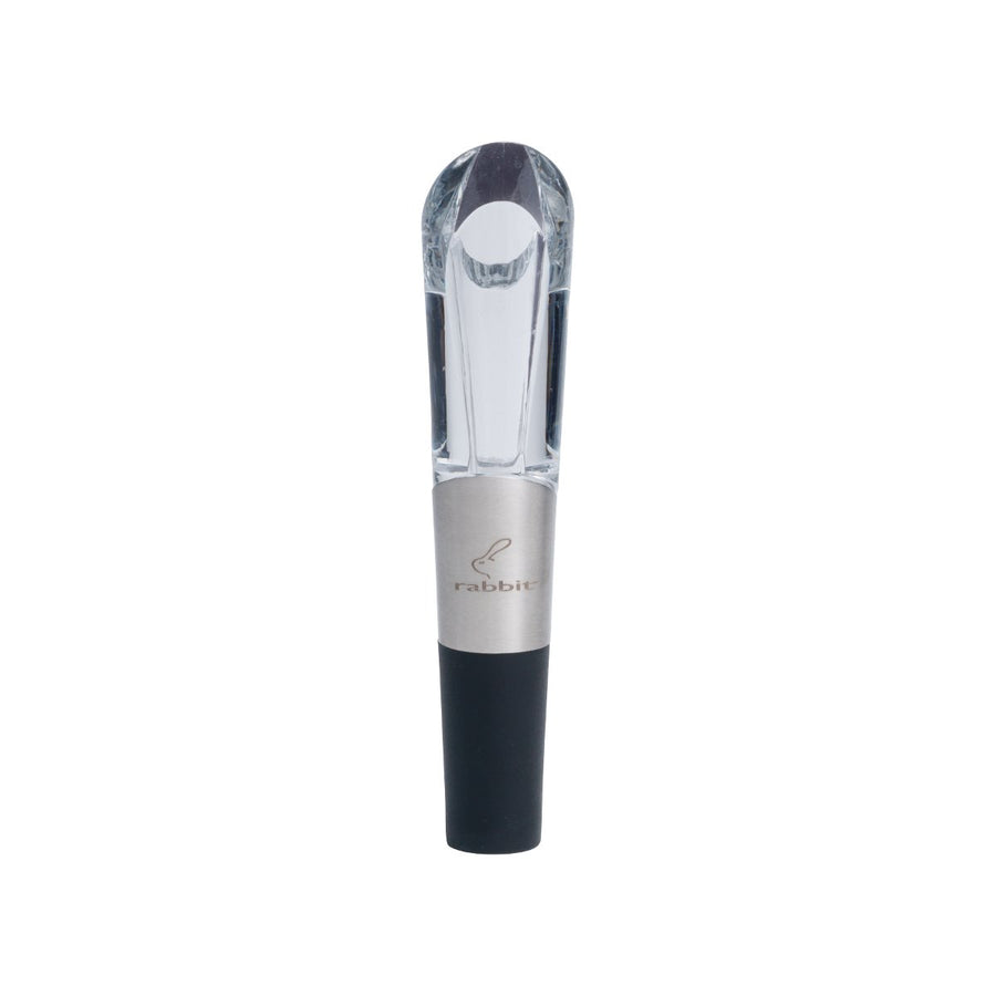 W6127 Wine Aerator and Pourer, 1.1 x 1.1 x 5.2 inches, Clear/Stainless Steel