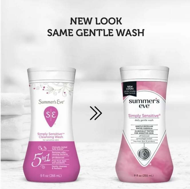 Feminine Wash for Sensitive Skin By Summers Eve, 9 Ounce