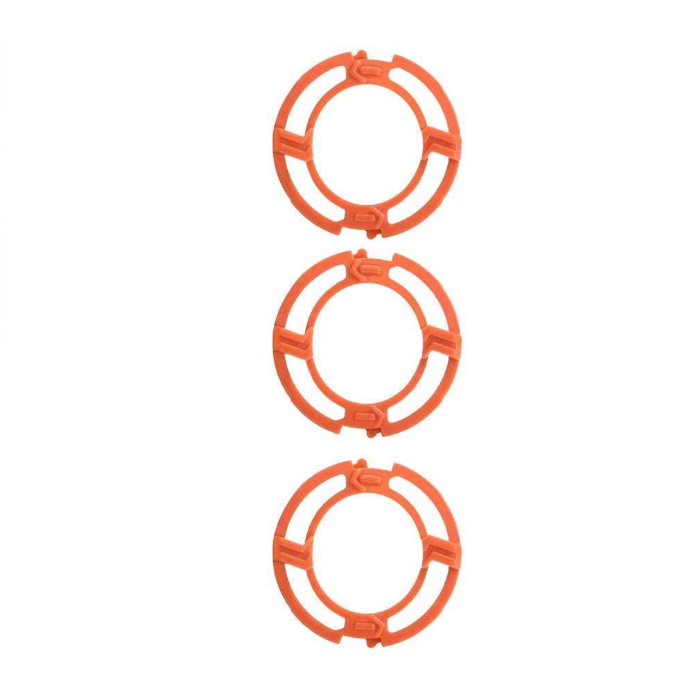 3PCS Shaver Razor Retaining Lock-Ring Orange Blade Retaining Rings for Norelco Series 7000 9000 RQ12 Models