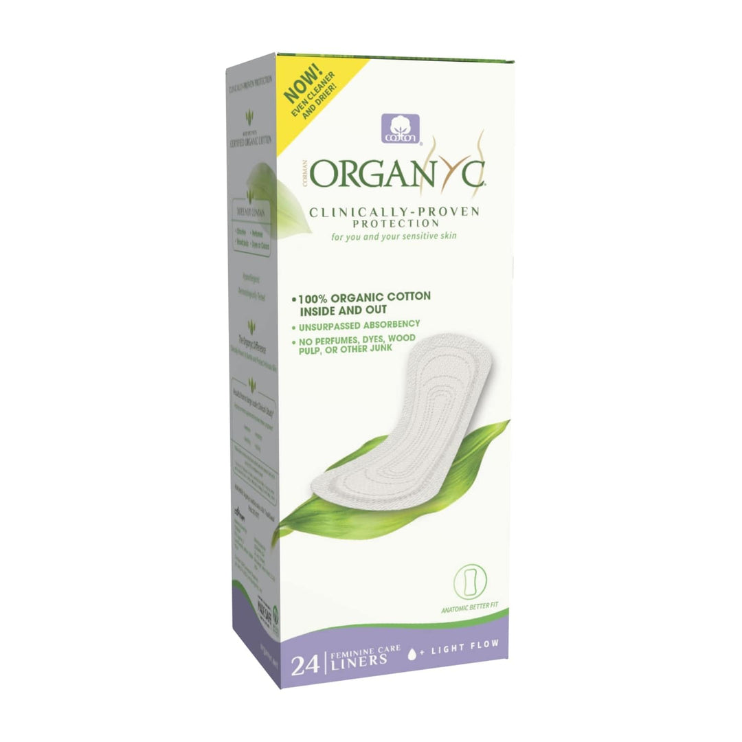 Organyc 100% Organic Cotton Panty Liners for Sensitive 
